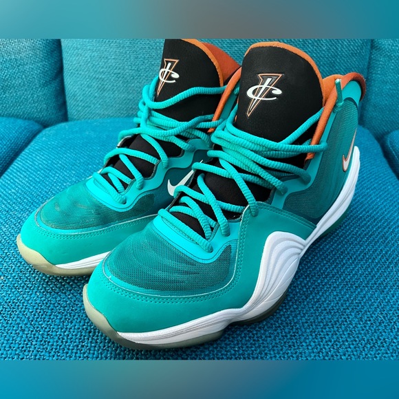 Nike Other - Nike Penny V Miami Dolphins Men's US Size 9 Teal Orange White